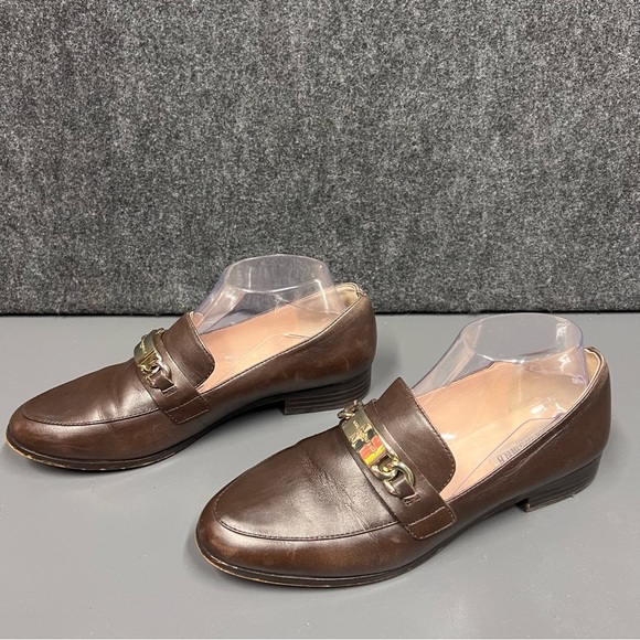 Karl Lagerfeld Cabana Brown Leather Loafers Women’s Size 8 - Picture 6 of 13